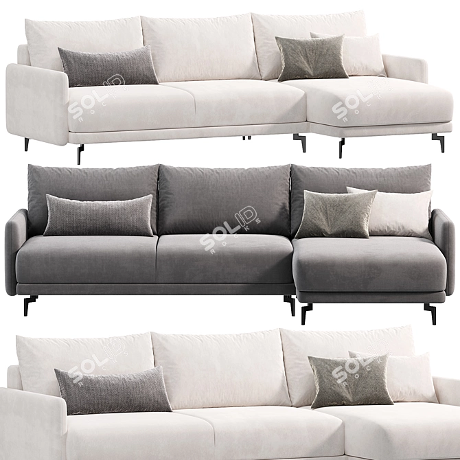 Modern Archi Sofa by SKdesign 3D model image 1