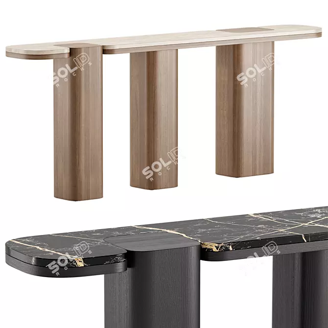 ERICE Console Table: Modern Elegance 3D model image 1