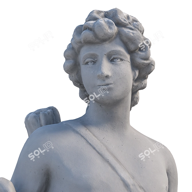 Greek Sculpture Tristan 3D model image 2