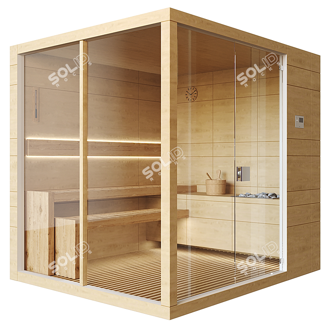 Finnish Sauna 3D Model	Collection 3D model image 1