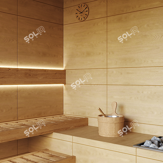 Finnish Sauna 3D Model	Collection 3D model image 2