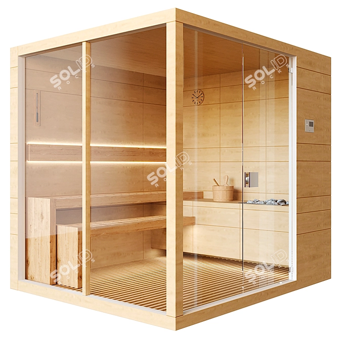 Finnish Sauna 3D Model	Collection 3D model image 6