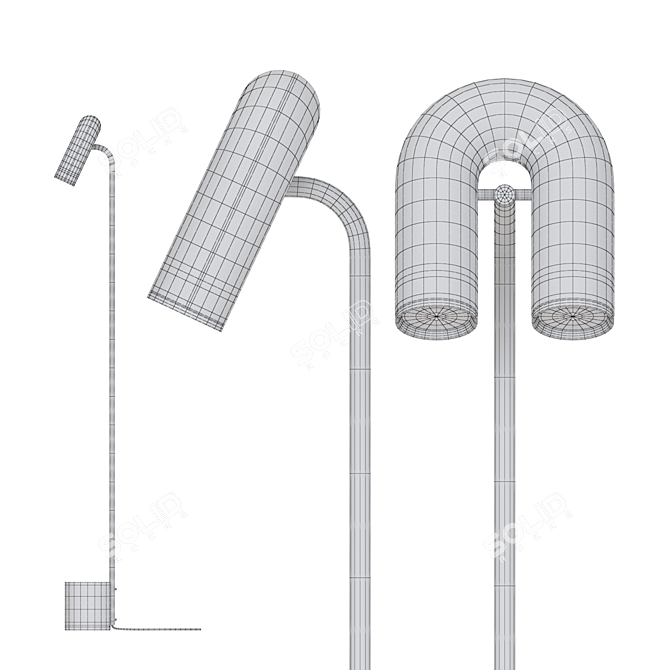 Scandinavian Style Floor Lamp 3D model image 3