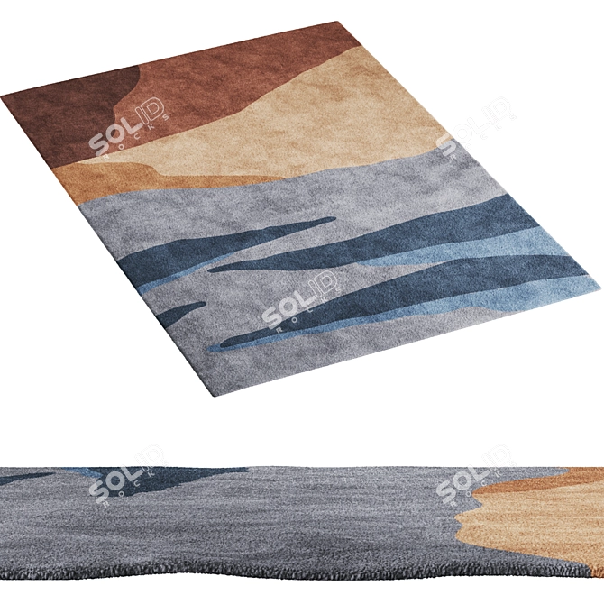 Navyn Area Rugs Collection 3D model image 1