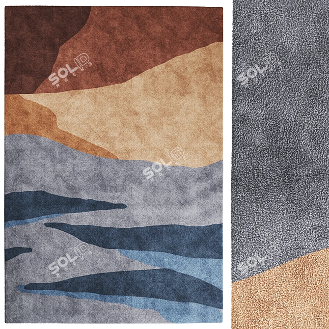 Navyn Area Rugs Collection 3D model image 2