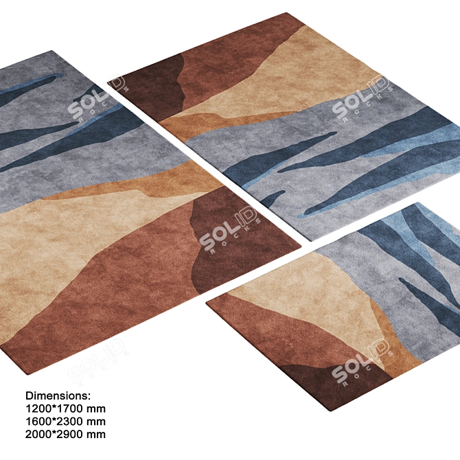 Navyn Area Rugs Collection 3D model image 3