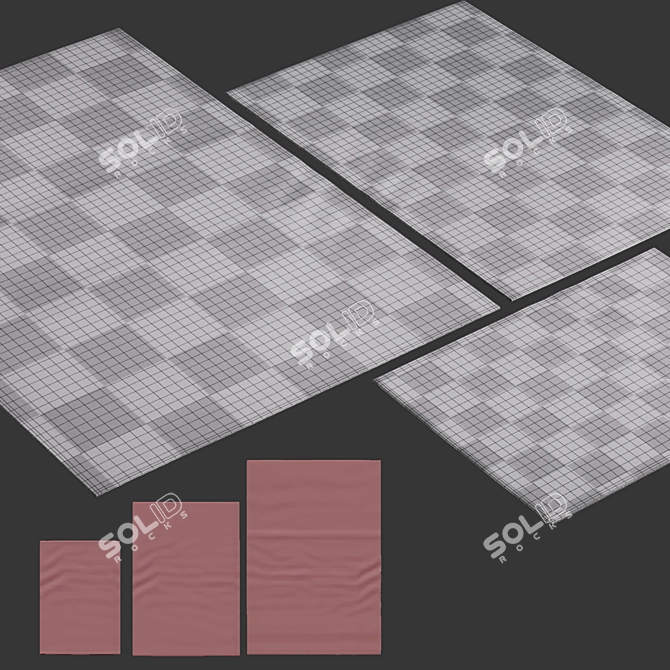 Navyn Area Rugs Collection 3D model image 13