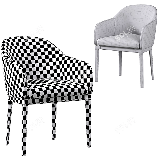 Modern Beneke Chair 2015 Version 3D model image 5