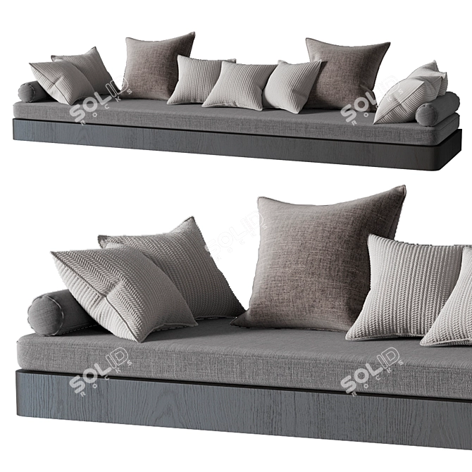 Sill Cushions Set - 78.5mm 3D model image 3