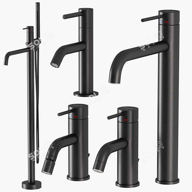 Nobili Bathroom Fixtures Set 3D model image 4