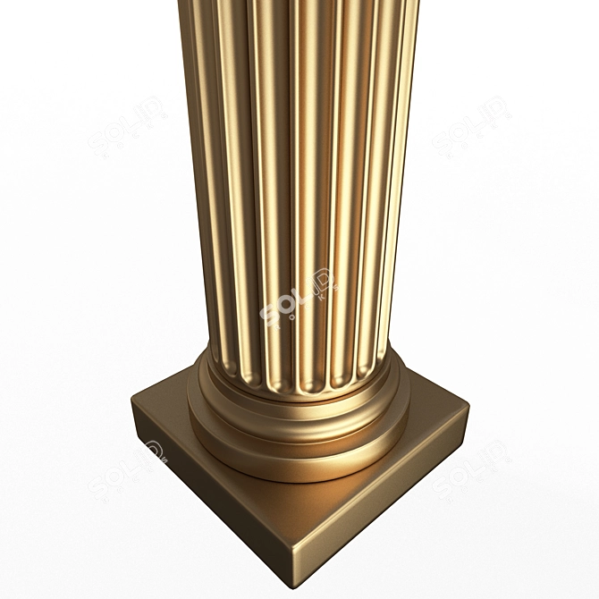 Modern Architectural Column Capital 3D model image 3