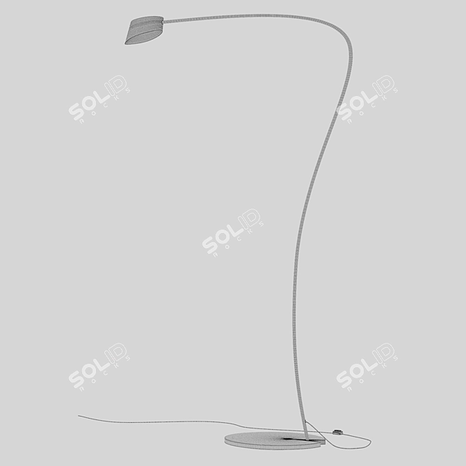 Contemporary Little Flag Floor Lamp 3D model image 2