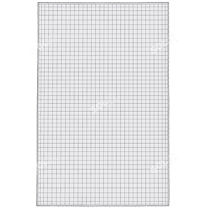 Surya Haven Rug 5'6"x8'6" Dimensions 3D model image 2