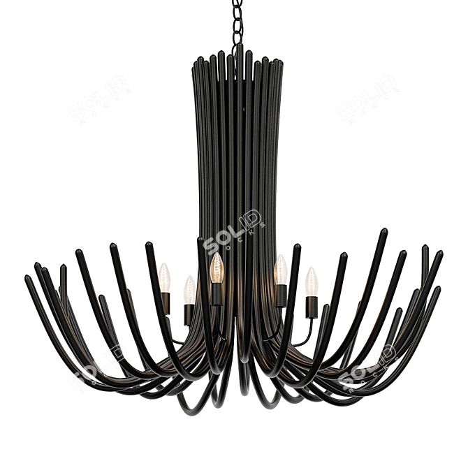 Modern Elegance Chandelier 3D model image 1