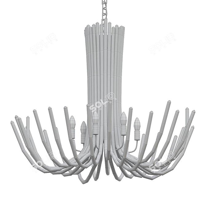 Modern Elegance Chandelier 3D model image 2