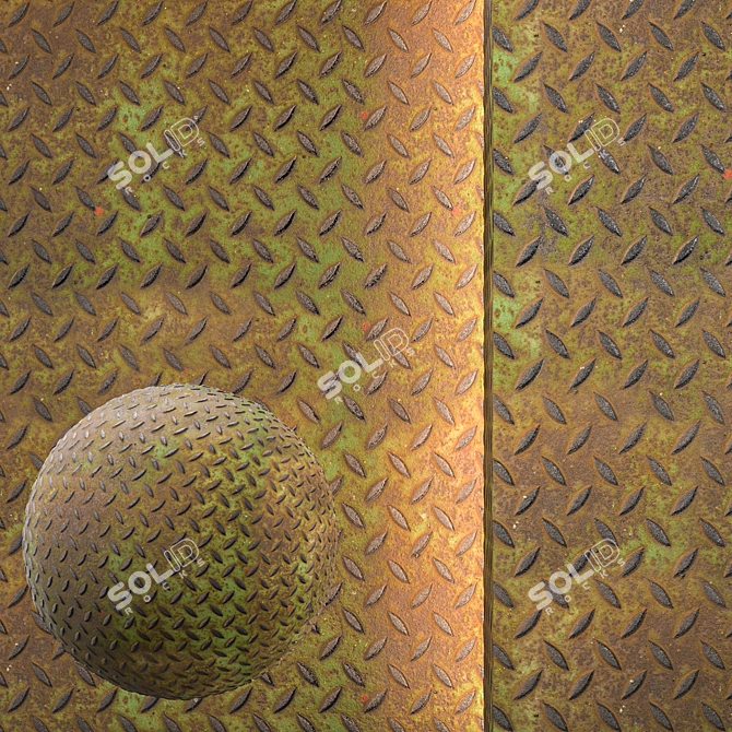 Seamless Metal Texture Pack 3D model image 1