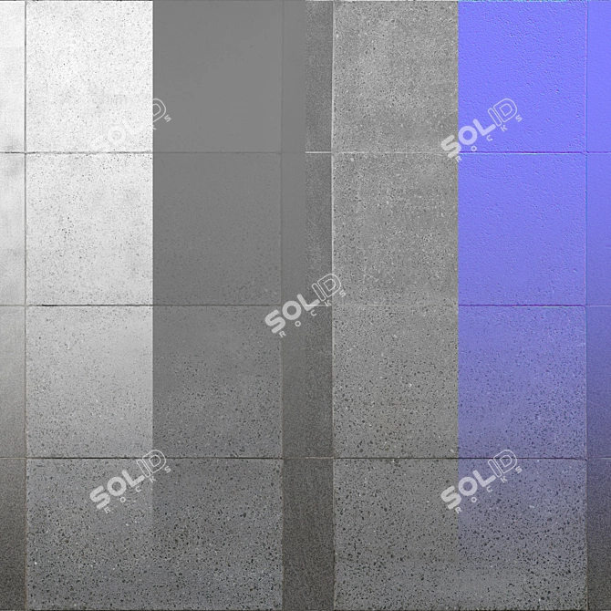 Seamless Pavement Texture Pack 3D model image 1