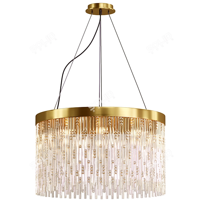 Sleek Modern Chandelier Design 3D model image 1