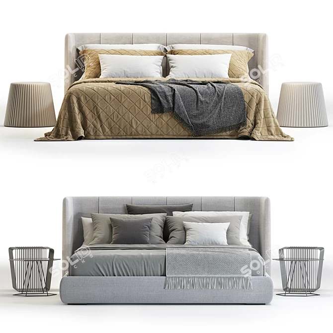 Bonaldo Basket Bed: Premium 3D Model 3D model image 3