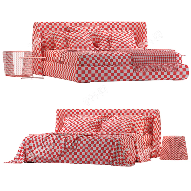 Bonaldo Basket Bed: Premium 3D Model 3D model image 4