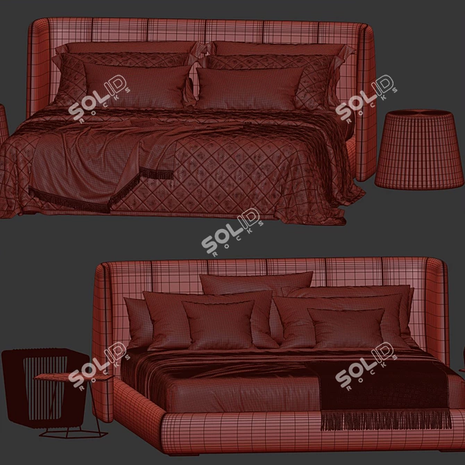 Bonaldo Basket Bed: Premium 3D Model 3D model image 5