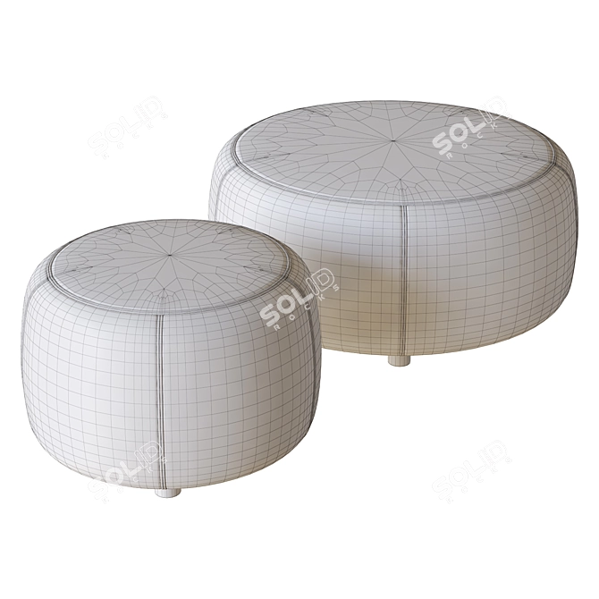 Vagui Alias Pouf 3D Model 3D model image 3