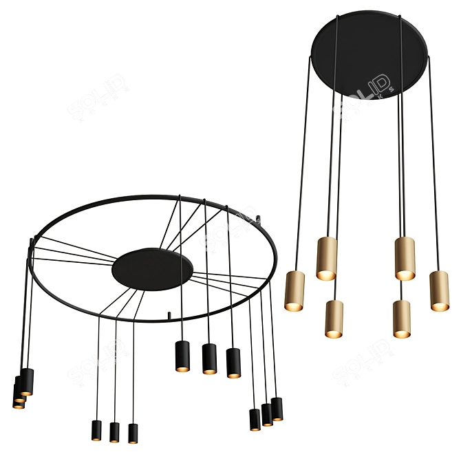 Modern Pendant Lighting HOOLAHOOP Design 3D model image 6