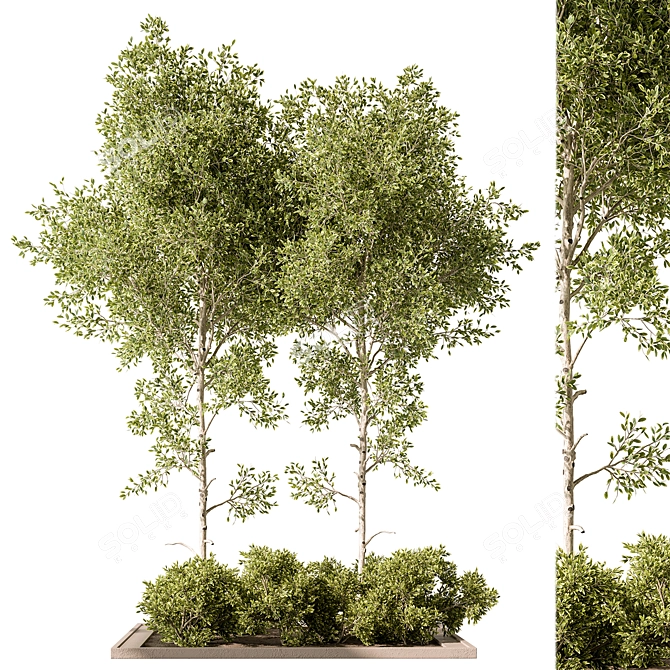 Blossom Your Garden with 474 Outdoor Plants 3D model image 1