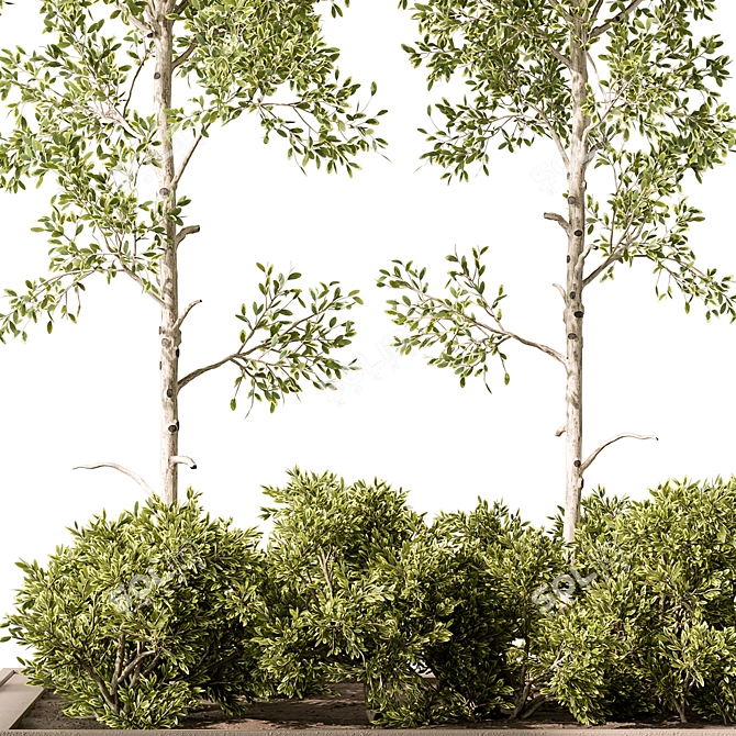 Blossom Your Garden with 474 Outdoor Plants 3D model image 2