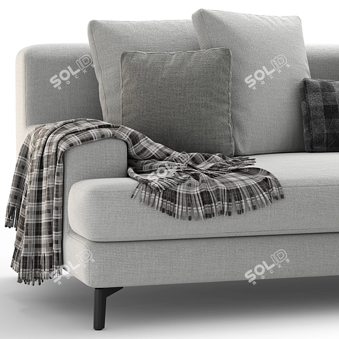 Elegant Corner Sofa in Portofino 3D model image 4