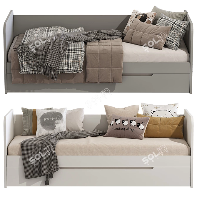 Convertible Sofa Bed Flocon 295 3D model image 2