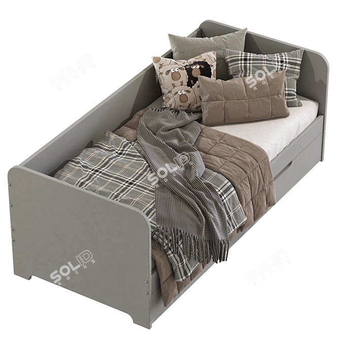 Convertible Sofa Bed Flocon 295 3D model image 4