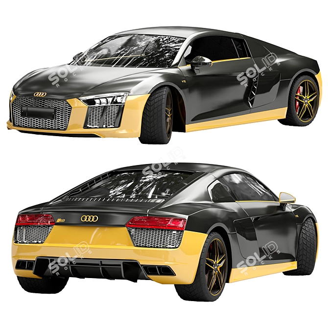 Audi R8 Luxury Car Model 3D model image 1