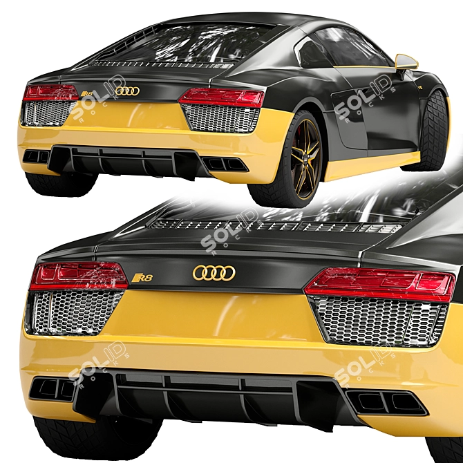 Audi R8 Luxury Car Model 3D model image 3