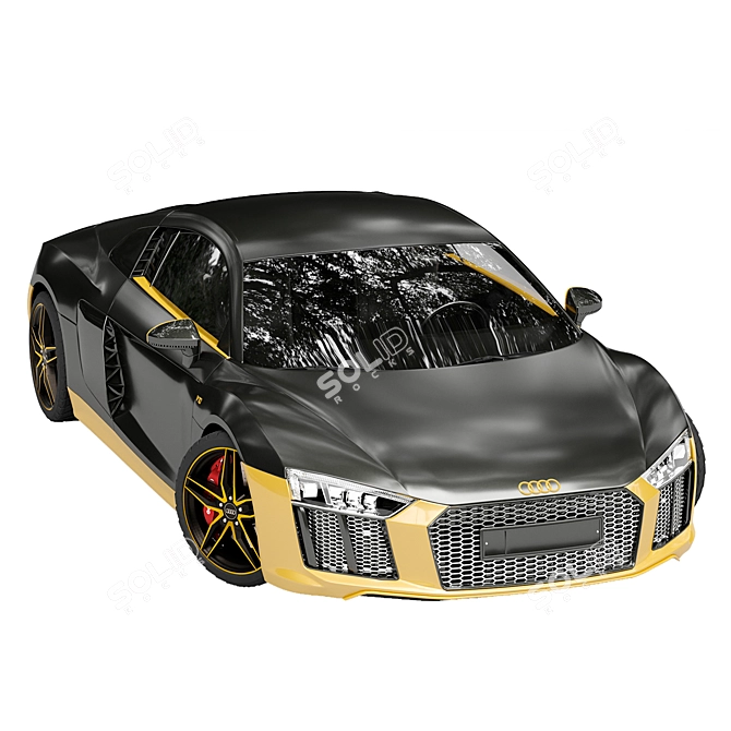 Audi R8 Luxury Car Model 3D model image 4