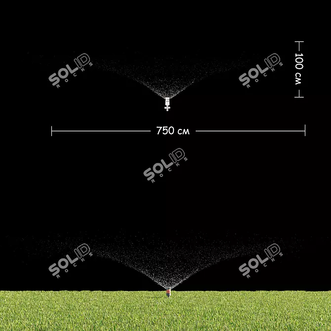 Corona Scatter Lawn Irrigation 3D model image 3