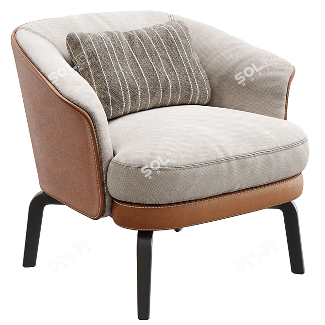 Elegant Nivola Chair Design 3D model image 3