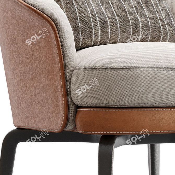 Elegant Nivola Chair Design 3D model image 6