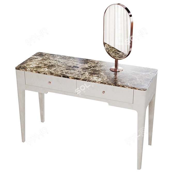 Luxury Vanity Table Elite Beauty 3D model image 3