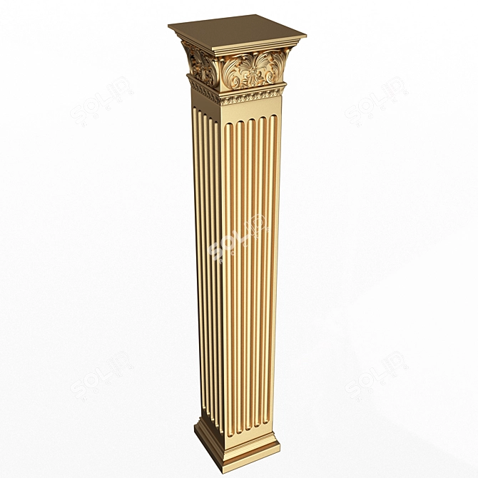 Capital Column 3D Model Kit 3D model image 2