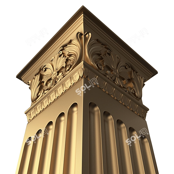 Capital Column 3D Model Kit 3D model image 4