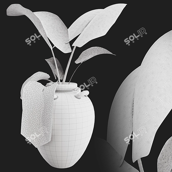 Botanical 3D Plant Collection Set 3D model image 6