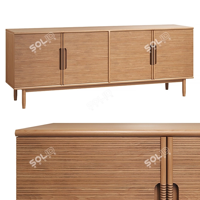 Melaly Oak Buffet-Anfilada, La Redoute 3D model image 1