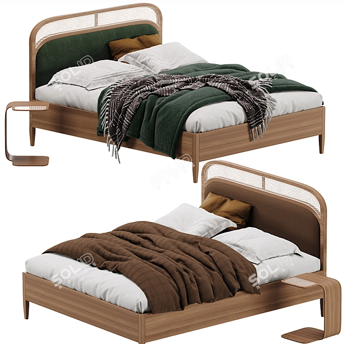 Sleek Buisseau Bed Frame 2013 3D model image 1