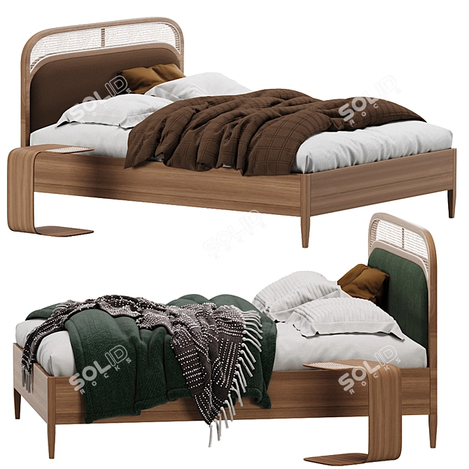 Sleek Buisseau Bed Frame 2013 3D model image 4