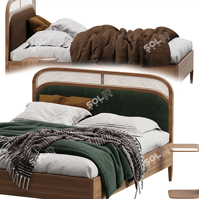 Sleek Buisseau Bed Frame 2013 3D model image 5