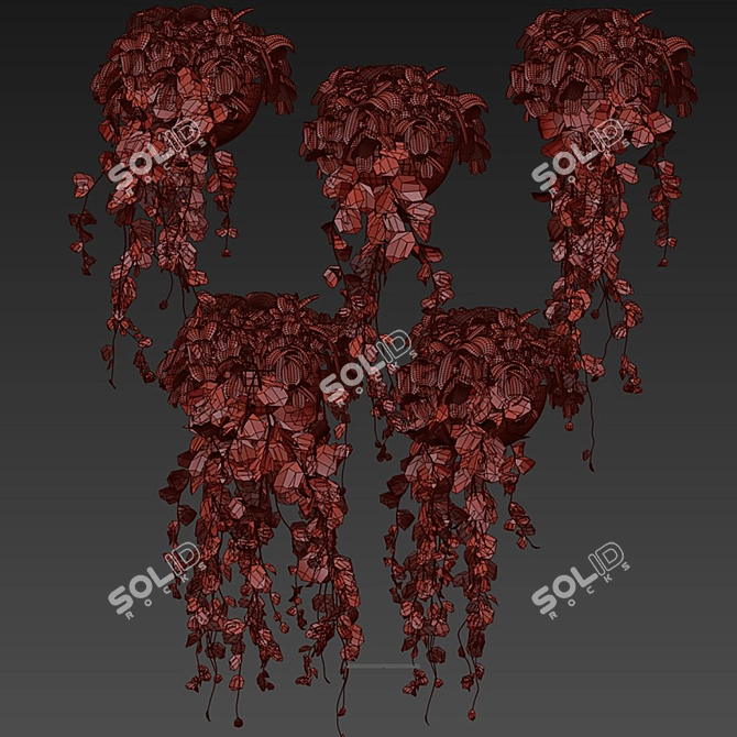 Hedera Hanging Indoor Ivy Plant 3D model image 6