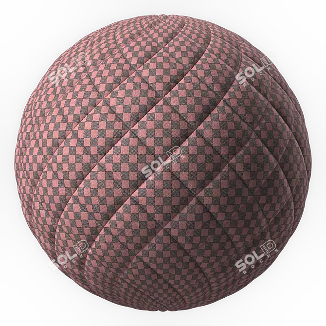 Title: Stitched Velvet Fabric Texture 3D model image 4