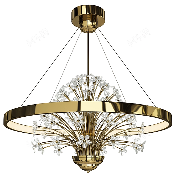 Elegant Cassia Chandelier 2013 3D model image 1