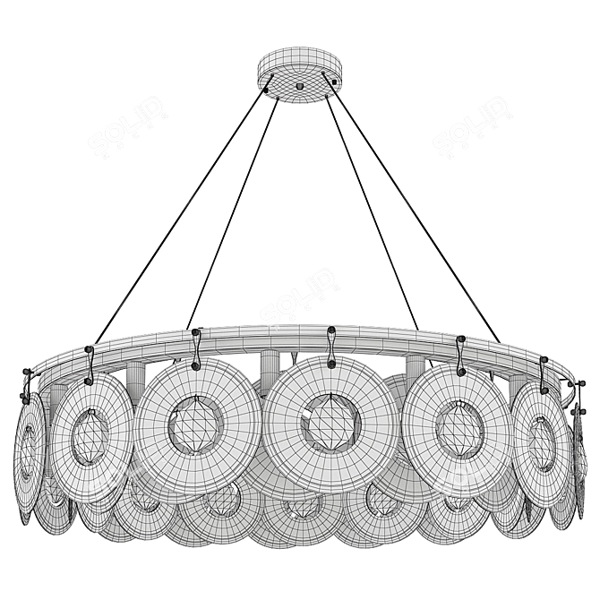 Luxury Round Chandelier 2013 Model 3D model image 2